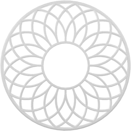 Ekena Millwork Cannes Architectural Grade PVC Pierced Ceiling Medallion, 32"OD x 11"ID x 1"P CMPP32CN